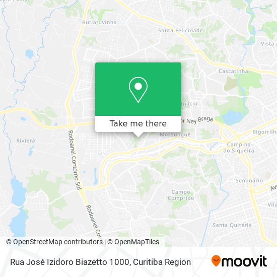 Rua José Izidoro Biazetto 1000 map