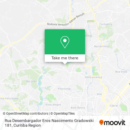 Rua Desembargador Eros Nascimento Gradowski 181 map