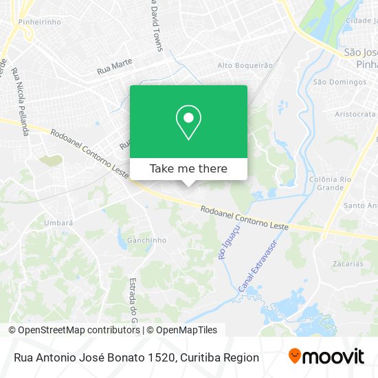 Rua Antonio José Bonato 1520 map