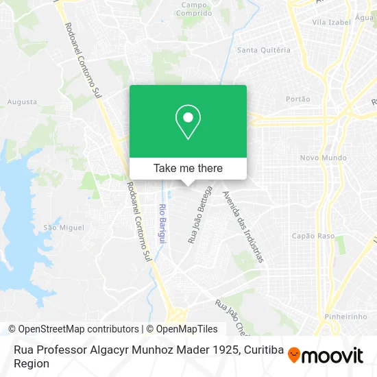 Rua Professor Algacyr Munhoz Mader 1925 map