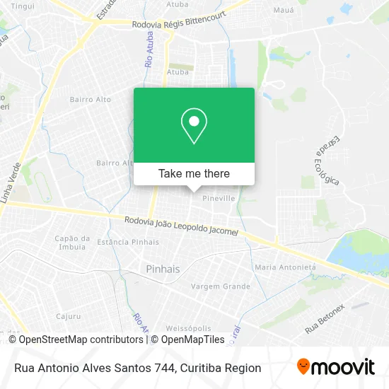 Rua Antonio Alves Santos 744 map