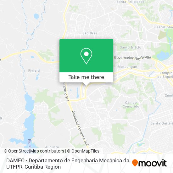 DAMEC - Departamento de Engenharia Mecânica da UTFPR map