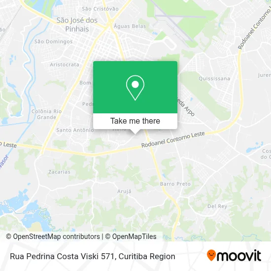 Rua Pedrina Costa Viski 571 map