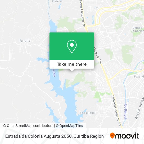 Estrada da Colônia Augusta 2050 map