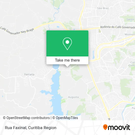 Rua Faxinal map