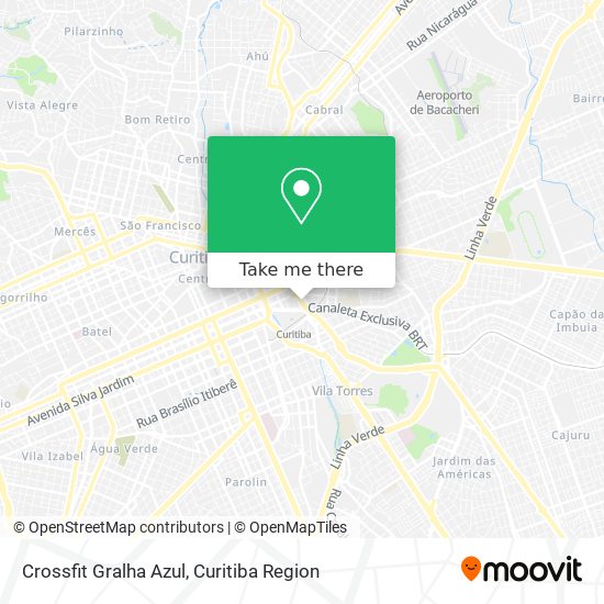 Crossfit Gralha Azul map