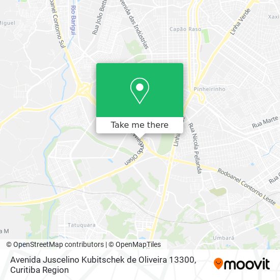 Avenida Juscelino Kubitschek de Oliveira 13300 map