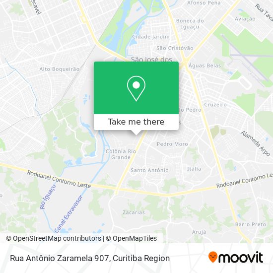 Rua Antônio Zaramela 907 map