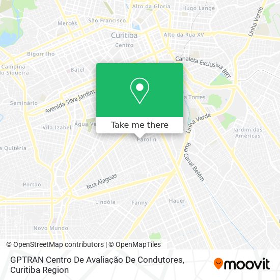 GPTRAN Centro De Avaliação De Condutores map