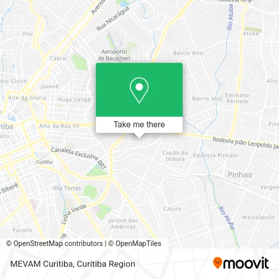 MEVAM Curitiba map