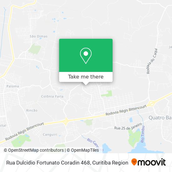 Rua Dulcidio Fortunato Coradin 468 map