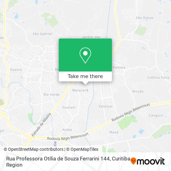 Rua Professora Otília de Souza Ferrarini 144 map