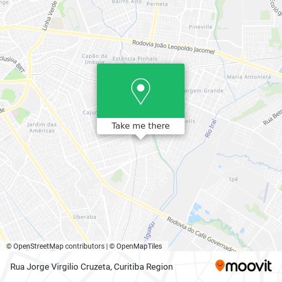Mapa Rua Jorge Virgilio Cruzeta