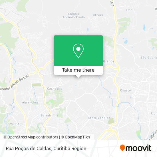 Rua Poços de Caldas map