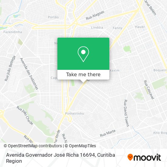 Avenida Governador José Richa 16694 map