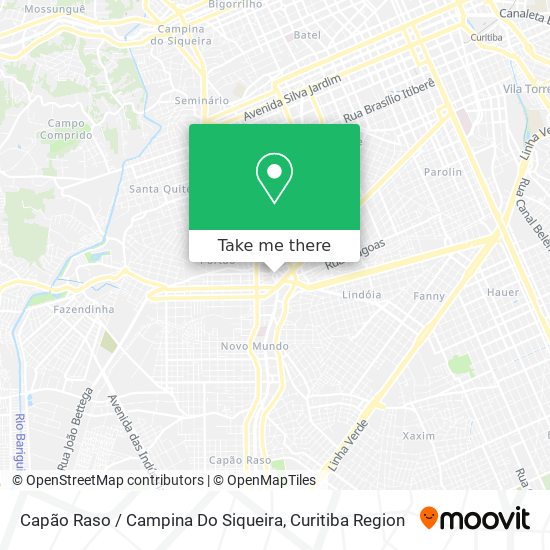 Mapa Capão Raso / Campina Do Siqueira