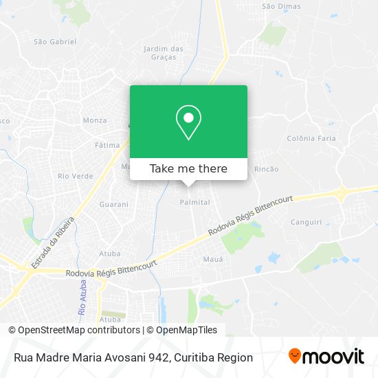 Rua Madre Maria Avosani 942 map