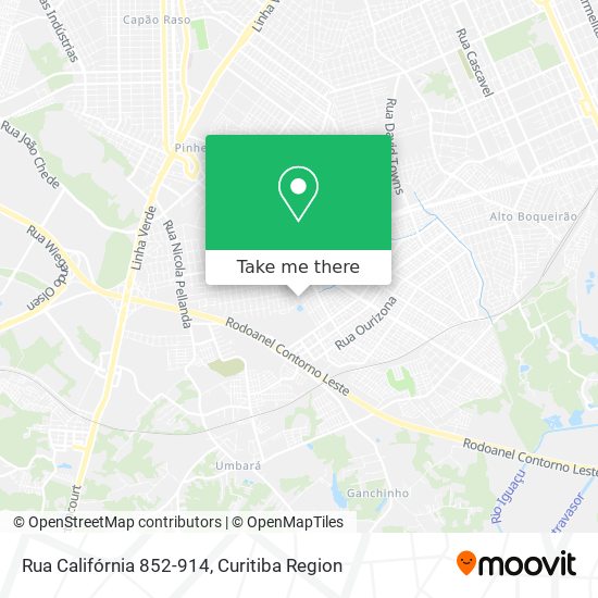 Rua Califórnia 852-914 map