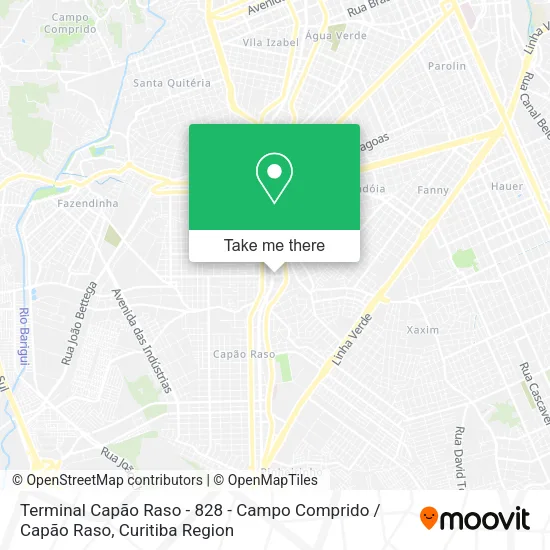 Terminal Capão Raso - 828 - Campo Comprido / Capão Raso map