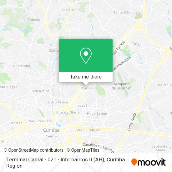 Terminal Cabral - 021 - Interbairros II (AH) map