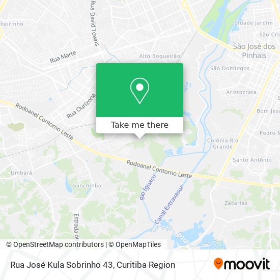 Rua José Kula Sobrinho 43 map