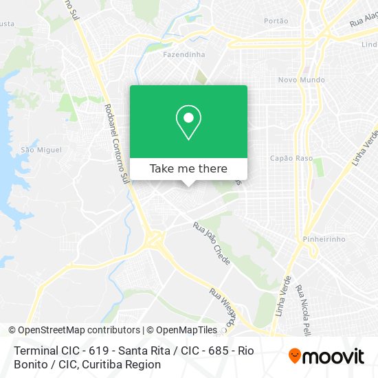 Terminal CIC - 619 - Santa Rita / CIC - 685 - Rio Bonito / CIC map