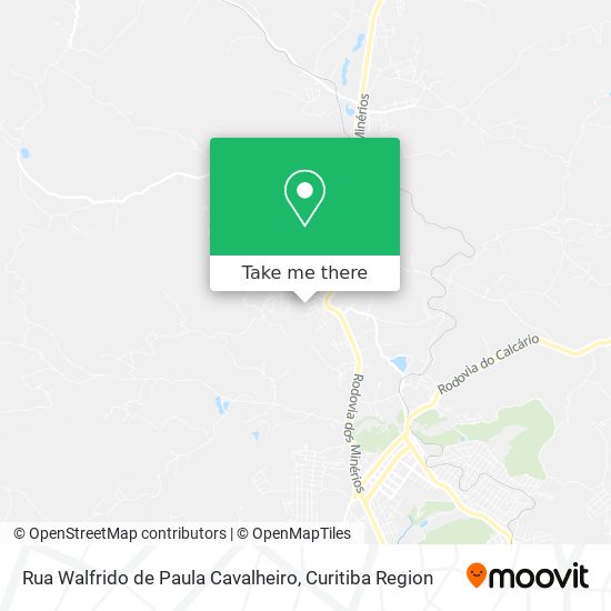 Rua Walfrido de Paula Cavalheiro map