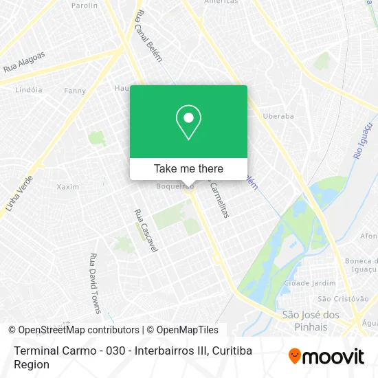 Terminal Carmo - 030 - Interbairros III map