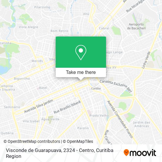 Visconde de Guarapuava, 2324 - Centro map