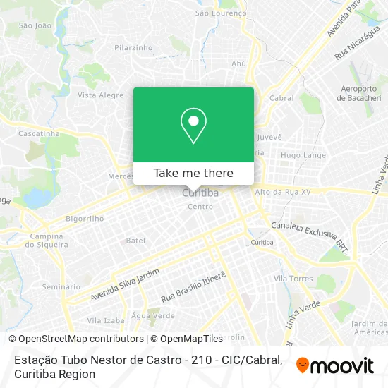Estação Tubo Nestor de Castro - 210 - CIC / Cabral map