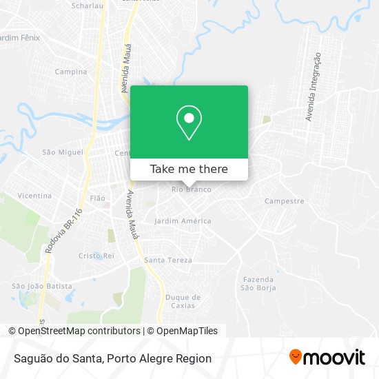 Saguão do Santa map