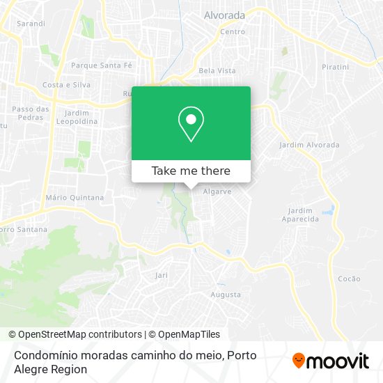 Mapa Condomínio moradas caminho do meio