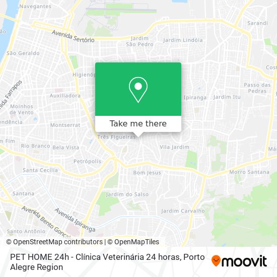 Mapa PET HOME 24h - Clínica Veterinária 24 horas