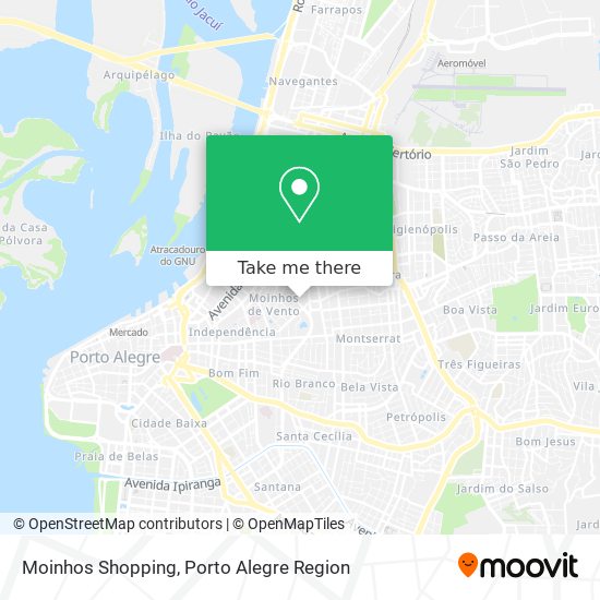 Mapa Moinhos Shopping