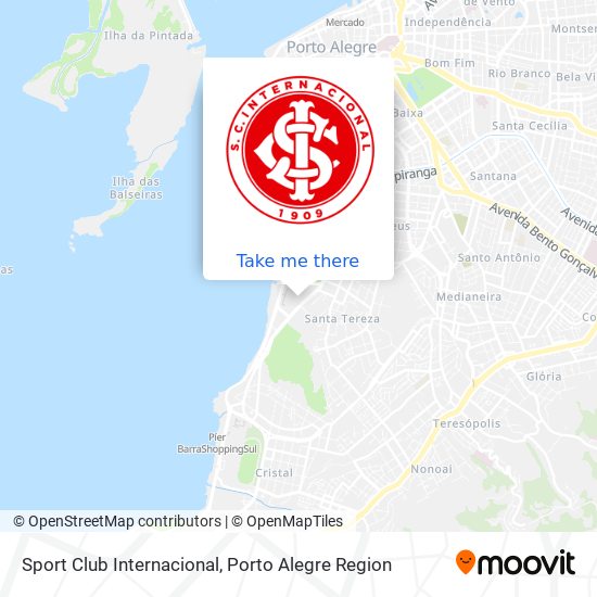 Sport Club Internacional map