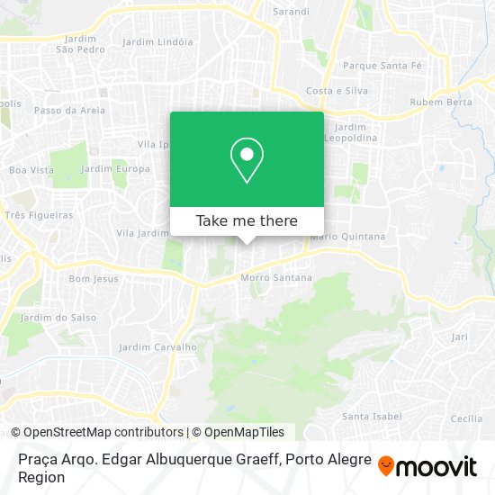 Mapa Praça Arqo. Edgar Albuquerque Graeff