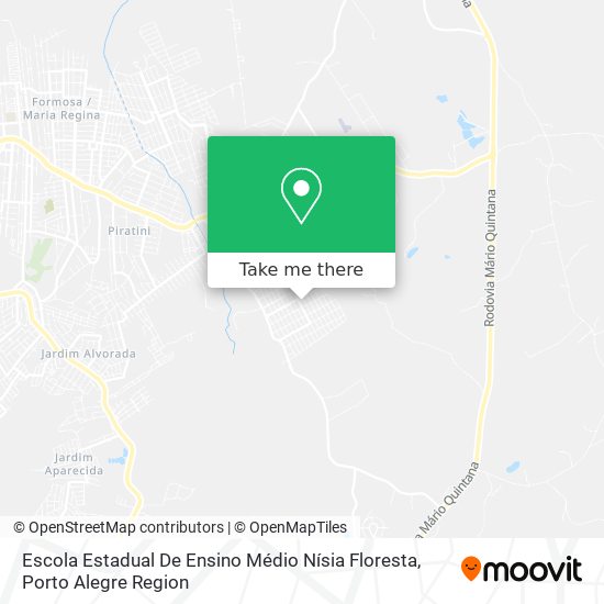 Mapa Escola Estadual De Ensino Médio Nísia Floresta