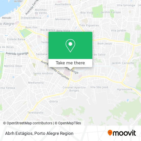 Abrh Estágios map