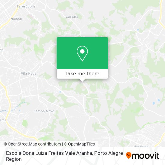Mapa Escola Dona Luiza Freitas Vale Aranha