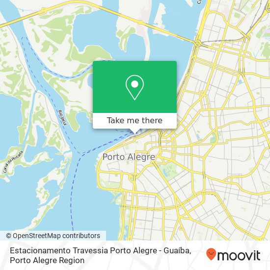 Mapa Estacionamento Travessia Porto Alegre - Guaíba