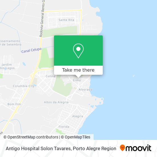 Mapa Antigo Hospital Solon Tavares