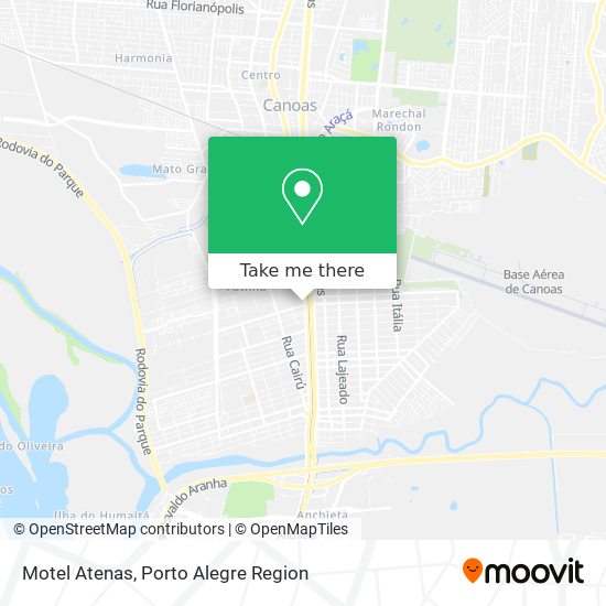 Motel Atenas map