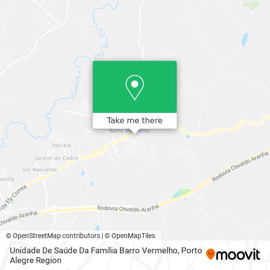 Mapa Unidade De Saúde Da Família Barro Vermelho