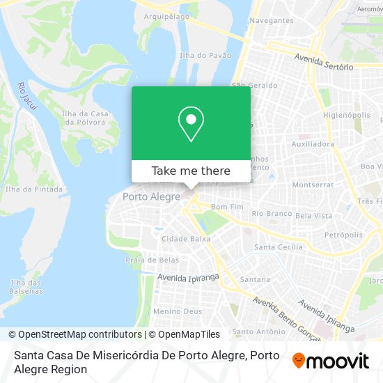 Mapa Santa Casa De Misericórdia De Porto Alegre