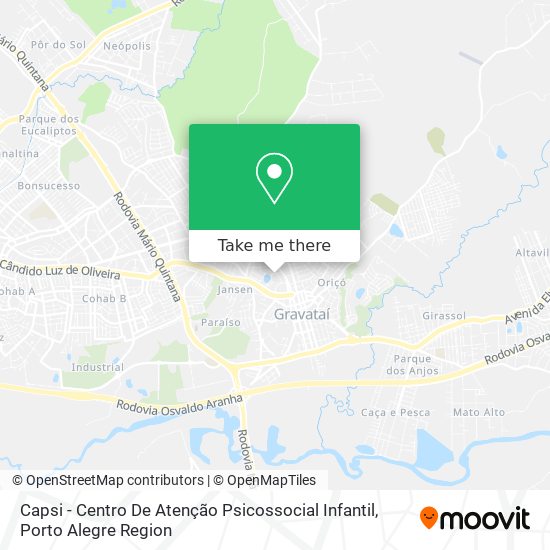 Mapa Capsi - Centro De Atenção Psicossocial Infantil