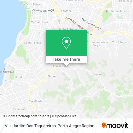 Vila Jardim Das Taquareiras map