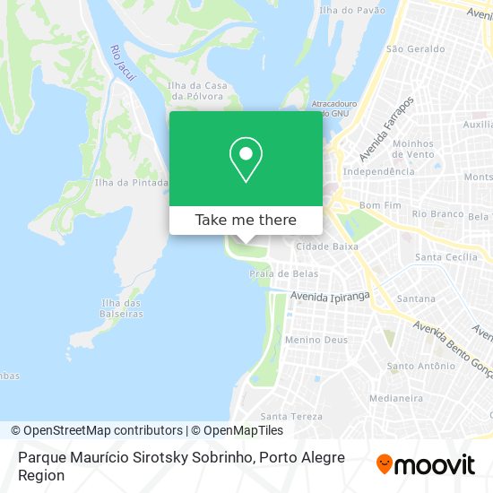 Mapa Parque Maurício Sirotsky Sobrinho