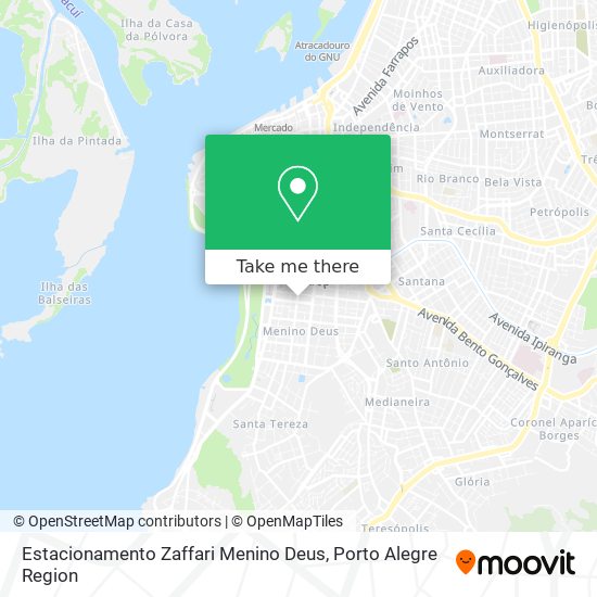 Estacionamento Zaffari Menino Deus map