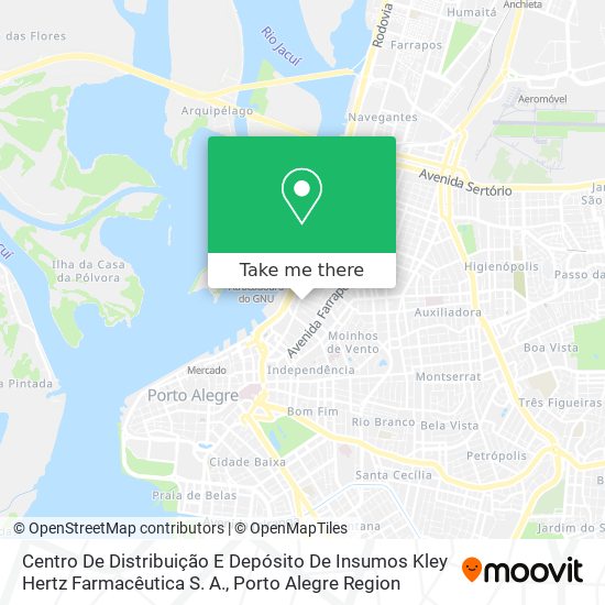 Centro De Distribuição E Depósito De Insumos Kley Hertz Farmacêutica S. A. map