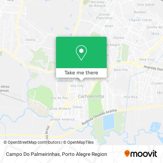 Campo Do Palmeirinhas map